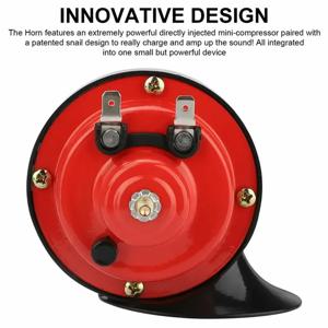 12V 300DB 초강력 경적 자동차 오토바이 트럭 기차 보트 방수 자동차용 스피커 전기 사운드 신호