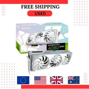 중고 Gamin RTX4080 SUPER X3W MAX 16GB 그래픽 카드 GDDR6X 256비트 HDMI 16핀 게이밍 GPU 비디오 카드 빠른 배송