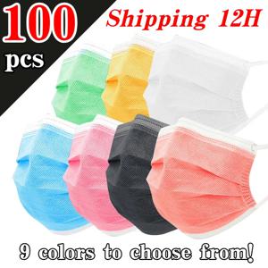 공장 직판! 일회용 3겹 보호 필터 마스크, 통기성이 좋고 편안함, 탄력 있는 귀 고리 및 코 브리지 클립이 있는 100/50/25/5개 - 가정용 저렴한 대량 구매, 여행, 야외 활동, 크리스마스, 할로윈, 쇼핑, 일상 착용, 사무실 사용에 적합