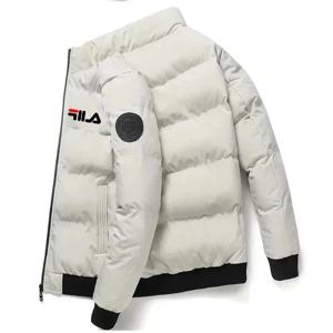 패션 가을 겨울 남성용 짧은 두꺼운 따뜻한 코트, 야외 방풍 신형 지퍼 프린트 남성 캐주얼 재킷 M-5XL