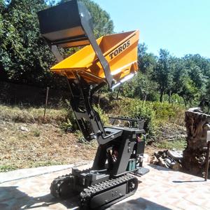 미니 트랙 덤퍼 0.5톤 컴팩트 덤퍼 건설 자재 취급 조경용 2025 신형 미니 덤퍼 트럭 판매