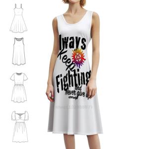 항상 싸워라 여성용 우아한 파티 드레스 A라인 드레스(짧은 소매/긴 소매/민소매 옵션) 항상 싸워라 제이드