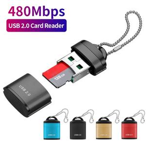 미니 USB 마이크로 SD TF 카드 리더기 USB 2.0 휴대 전화 메모리 카드 리더기 노트북 용 고속 USB 어댑터 컴퓨터 액세서리