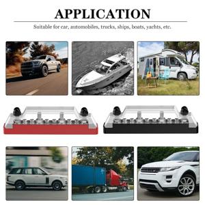 해양 등급 버스 바 키트, 4xM6 및 6xM4 직선형 구성, 색상 코드가 있는 단자, 사전 조립된 배선 하네스