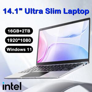 울트라 슬림 노트북 14.1인치 16GB 램 2TB SSD 인텔 N3700 노트북 윈도우 11 프로 1920*1080 디스플레이 사무용 학습용 컴퓨터
