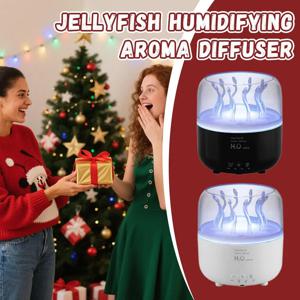 해파리 가습기 아로마테라피 기계 필수 분위기 해파리 스프레이 링 가습기 침실용 아로마테라피