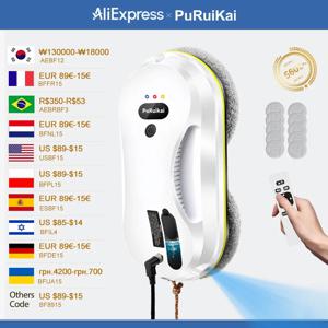 가정용 창 자동 물 스프레이 청소 로봇 진공 청소기 원격 제어 전기 창 와이퍼 가정용 유리 와이퍼