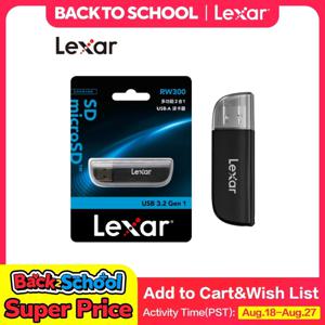 100% 오리지널 Lexar 카드 리더기 RW300 USB 3.2 Gen1 멀티 카드 2 in 1 USB-A 카드 리더기 SD TF 메모리 카드용 고속