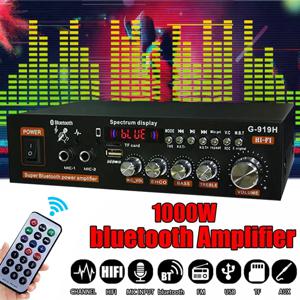G-919H 1000W 가정용 전력 증폭기 오디오 Bluetooth Amplificador 서브우퍼 스피커 극장 오디오 사운드 시스템 220V/110V FM
