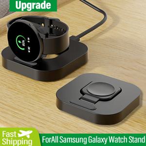 삼성 Galaxy Watch 6 5 4 3 Pro 45/40/44mm Active 2 클래식 타입 C 고속 충전 도킹 스테이션 용 무선 충전기 스탠드 시계