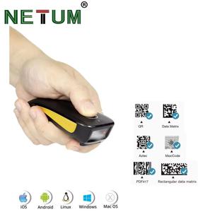 NETUM C750 Bluetooth 2D 바코드 스캐너, 3-in-1 소형 휴대용 QR 바코드 리더 스캔 백 클립(창고 스캐너용)