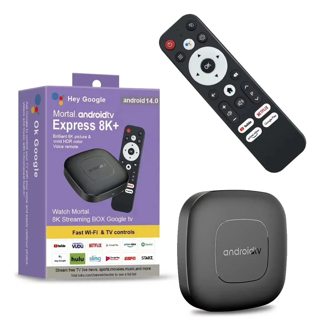 글로벌 버전 Mortal T1 스마트 스트리밍 미디어 플레이어 TV Box AllwinnerH313 Android13 2.4G 및 5G Wifi 4K Bluetooth Google Assistant