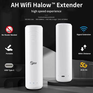 WiFi Halow Extender 증폭기 홈 오피스 야외 농장 휴대용을위한 800M 장거리 고성능 안정적인 양복