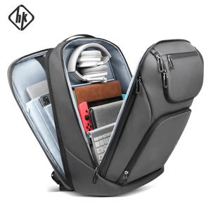 남성용 HK 여행 비즈니스 배낭, 대용량 17 인치 노트북 배낭, 다기능 도난 방지 배낭, 주말 데이팩