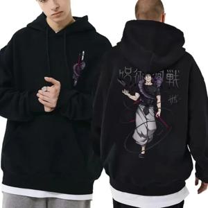 일본 애니메이션 가족 후드 Jujutsu Kaisen Fushiguro Toji 그래픽 남성 패션 만화 streetwear 남성 여성 운동복