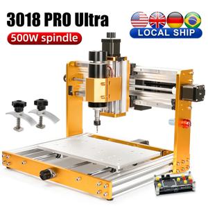 3018 프로 울트라 CNC 라우터, 금속, 목재, 아크릴, PCB MDF용 GRBL 오프라인 스위치 E-Stop, 500W 전체 금속 조각기