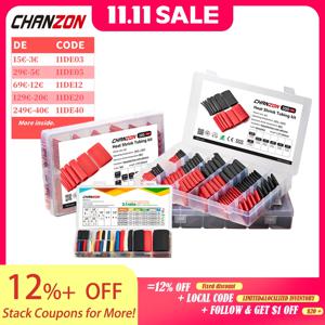 3:1 및 4:1 멀티 컬러 열 수축 튜브 키트, 접착제 포함, 이중 벽 접착 안감 와이어 보호대 수축 포장 호스 27-300 개