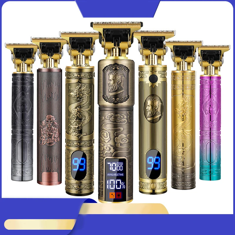 전문가용 USB 무선 이발기 전문가용 수염 트리머 이발 그루밍 키트 헤어 커팅 머신