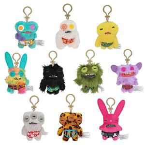 Fuggler 재미 있은 추악한 괴물 플러시 장난감 키 체인 Kawaii Fuggler 괴물 토끼 귀여운 인형 Peluche 인형 펜던트 선물 아이 12CM