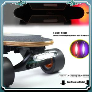 신뢰할 수 있는 스케이트보드 조명 USB 충전식 롱보드 안전 조명 전기 스케이트보드 롱보드용 스케이트보드 테일 라이트