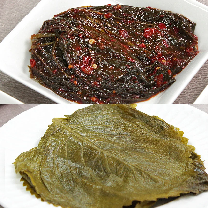 꺳잎반찬세트 1호/양념꺳잎400g+간장깻잎400g
