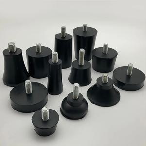 4Pcs M6 M8 고무 조정 가능한 피트 패드 나사 테이블 의자 Balck 레벨링 발 패드 가구 다리 Anti-shock Protecti