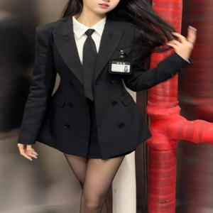 한국 스타일 우아한 여성 3종 세트 슬림 블레이저 코트 + 디자인 블라우스 + 미니 스커트 Y2k 하라주쿠 레트로 신상 패션 의상 2025