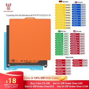 BIQU 팬더 빌드 플레이트 CryoGrip Pro 프로스트바이트 스프링 스틸 양면 텍스처드 (밤부랩 P1P P1S P2S A1 X1 3D 프린터용)