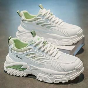 남성용 아빠 신발 여름 캐주얼 러닝화 두꺼운 밑창 스포츠 스니커즈 통기성 라운드 토 고무 밑창 편안한 슬립온