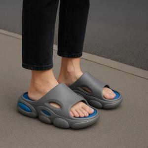 남성 소프트 EVA 비치 슬리퍼 패션 홈 두꺼운 밑창 욕실 미끄럼 방지 실내 실외 샌들