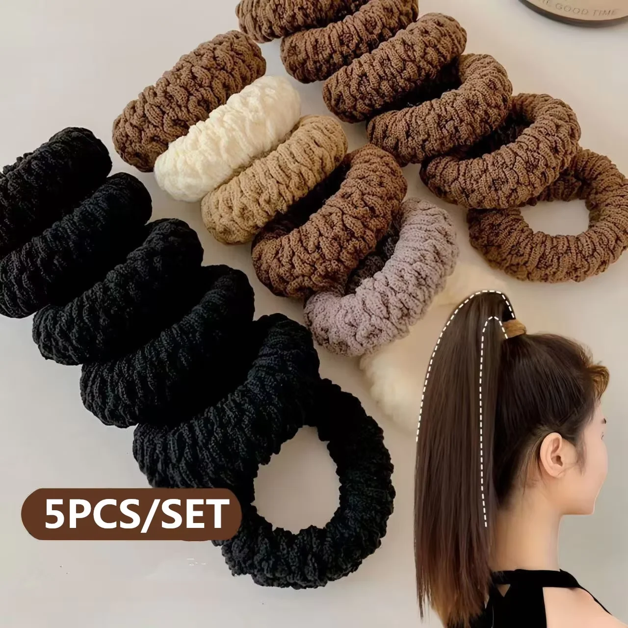 5 개/대 여성을위한 머리 장식을 손상시키지 않고 여성을위한 높은 탄력성과 내구성 머리띠 여성 머리띠 헤어 액세서리