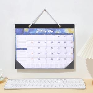 2026년 벽걸이 달력 2026년 1월부터 2026년 12월까지 월간 그림 달력 일정 계획 홈 스쿨 사무용품