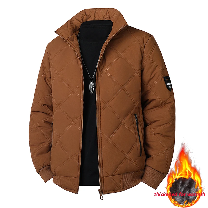 남성 겨울 인조 양모 코튼 코트 두꺼운 코튼 코트 따뜻하고 캐주얼한 다용도 루즈핏 오버사이즈 스탠드 카라 재킷