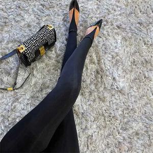 한국 패션 겨울 블랙 슬림 하이웨이스트 스키니 Y2K 여성 타이트 팬츠 섹시 글리터 캐주얼 클럽 2025 레깅스 팬츠 롱