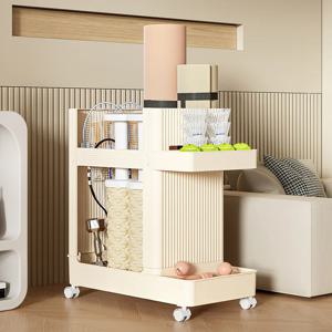 가정용 수납 카트 피트니스 장비 랙 배드민턴 라켓 수납 랙 좁은 공간용 슬림 수납 바구니 가구