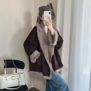 2025년 신상 여성 의류 100% 천연 리얼 퍼 코트 겨울 여성 재킷 토끼털 안감 퍼 따뜻한 스타일리시 아우터웨어 여성용