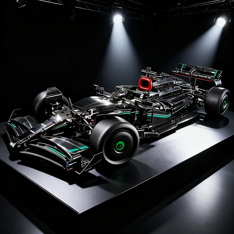 새로운 기술 F1 W14 E 42171 1642PCS 블록 조립 MOC 사실적인 디테일 레이싱카 모델 DIY 조립 장난감 선물