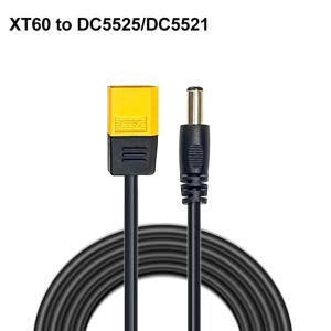 TS100, TS101 납땜 인두, FPV 모니터 전원, 드론 전원 코드용 DC5.5x2.5mm 전원 충전 어댑터 케이블에 대한 XT60 커넥터