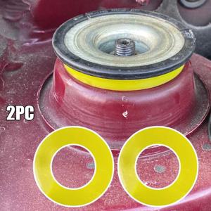 1/2pcs 소음기 패드 고무 부싱 댐퍼 범용 프론트 스트럿 타워 마운트 서스펜션 충격 흡수 베어링 와셔 오버 범프