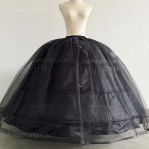 새로운 뜨거운 판매 4 농구 큰 흰색 페티코트 슈퍼 푹신한 크리 놀린 슬립 언더 셔츠 웨딩 드레스 신부 가운 재고 있음