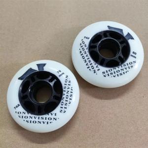 74A 75A 하키 휠 부드러운 탄성 59mm 68mm 72mm 76mm 80mm 실내 아이스 하키 롤러 스케이트 신발 타이어 인라인 스케이트 Ruedas 롤
