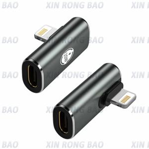 PD20W USB C 타입 고속 충전 어댑터, 아이폰 11, 13, 14P, USB C 암-조명, 남성 스트레이트 헤드 엘보 컨버터 어댑터