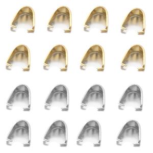 스테인리스 스틸 핀치 클립 걸쇠, 보석 마감 목걸이 펜던트 집게, 멜론 씨앗 버클, DIY 공예 보석 만들기, 50 개