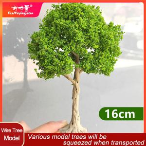 10cm 클리어런스 시뮬레이션 모델 와이어 트리 DIY 재료 모래 테이블 장식 DIY 모델 녹색 나무 모델 기차 철도 레이아웃