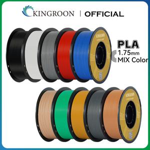 KINGROON PLA 필라멘트 1.75mm 5/10KG pla 플라스틱 3D 프린터용, 표준 1kg/롤 3D 인쇄 필라멘트 믹스 컬러 로컬 배송