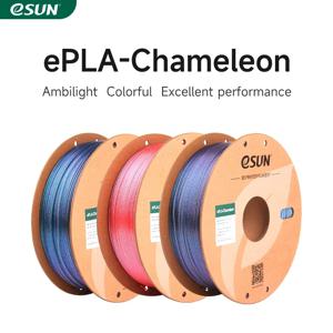 ESUN 카멜레온 PLA 필라멘트 1.75mm 1KG 반짝이 3D 프린터 PLA 필라멘트 그라디언트 색상 Bambu Lab 3D 필라멘트 용 PLA 업그레이드
