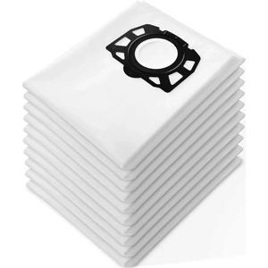 Karcher 습식 건식 진공청소기용 교체 필터 플리스 백 10팩 - Karcher WD4, WD5, WD5/P, WD6용 - 습식 건식 필터 백