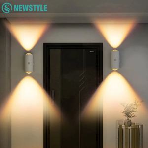 멀티 컬러 LED 벽 야간 조명 모션 센서 자기 발 램프 RGB 프로젝터 화장실 조명 실내 조명