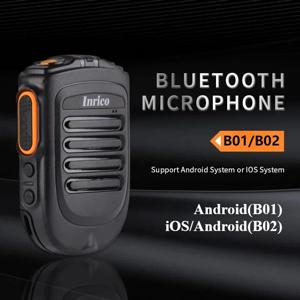 Inrico 무선 PTT 마이크 B01 B02 iOS 버전 무선 PTT 버튼 Zello mic iOS/Android 전화용 Zello ptt 버튼 스피커