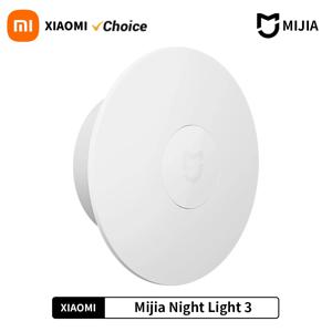기존 XIAOMI Mijia 야간 조명 3 조정 가능한 밝기 적외선 스마트 인체 센서 스마트 홈 생활을위한 마그네틱베이스